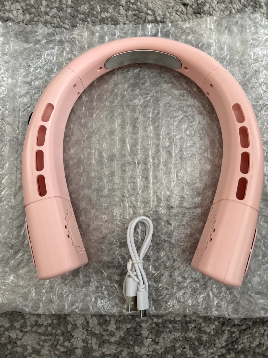 Pink Portable Neck Fan thumbnail