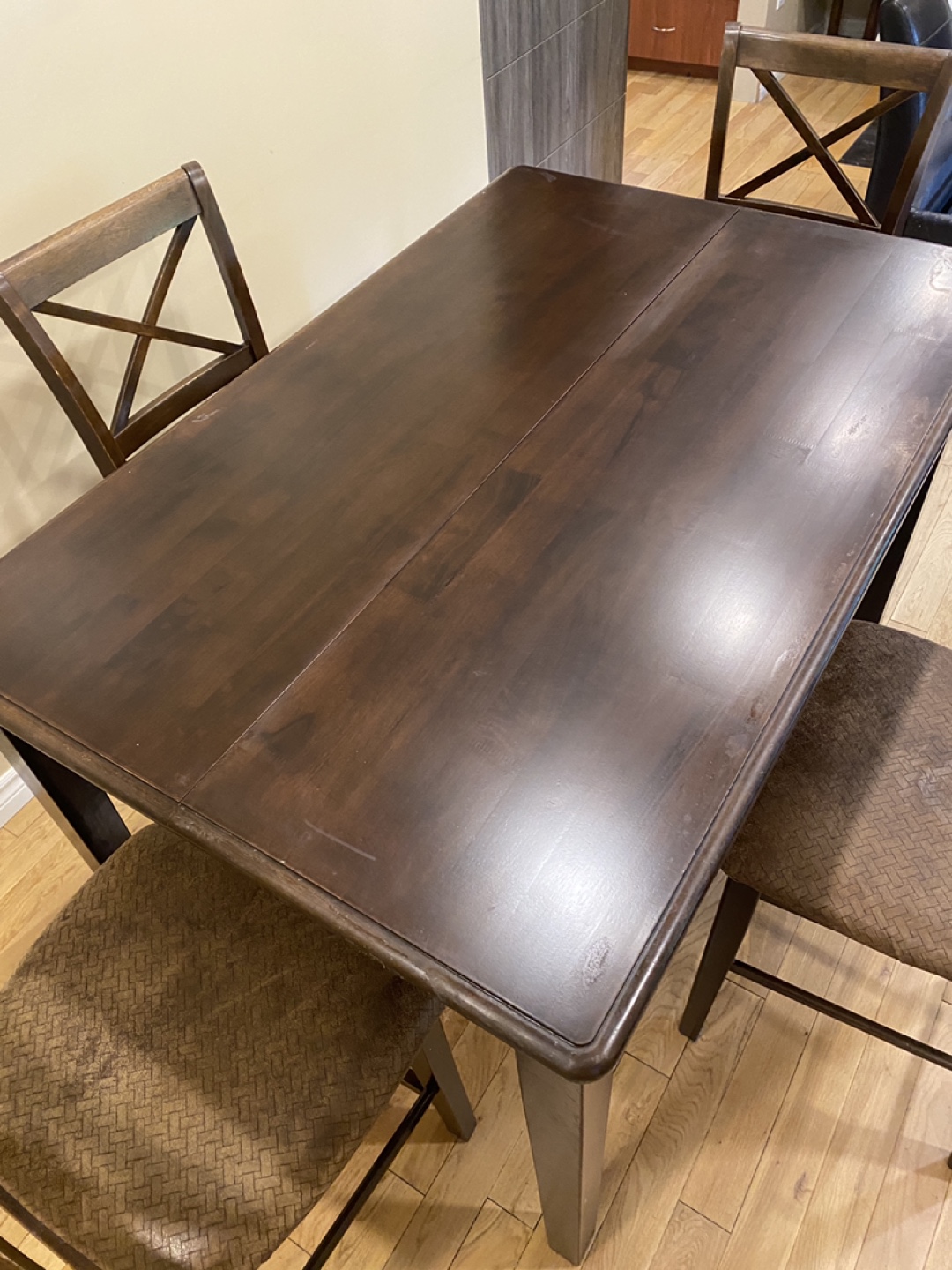 Eztia Furni Extendable Wood High Table Dining Set (CAN DELIVER) - photo 3