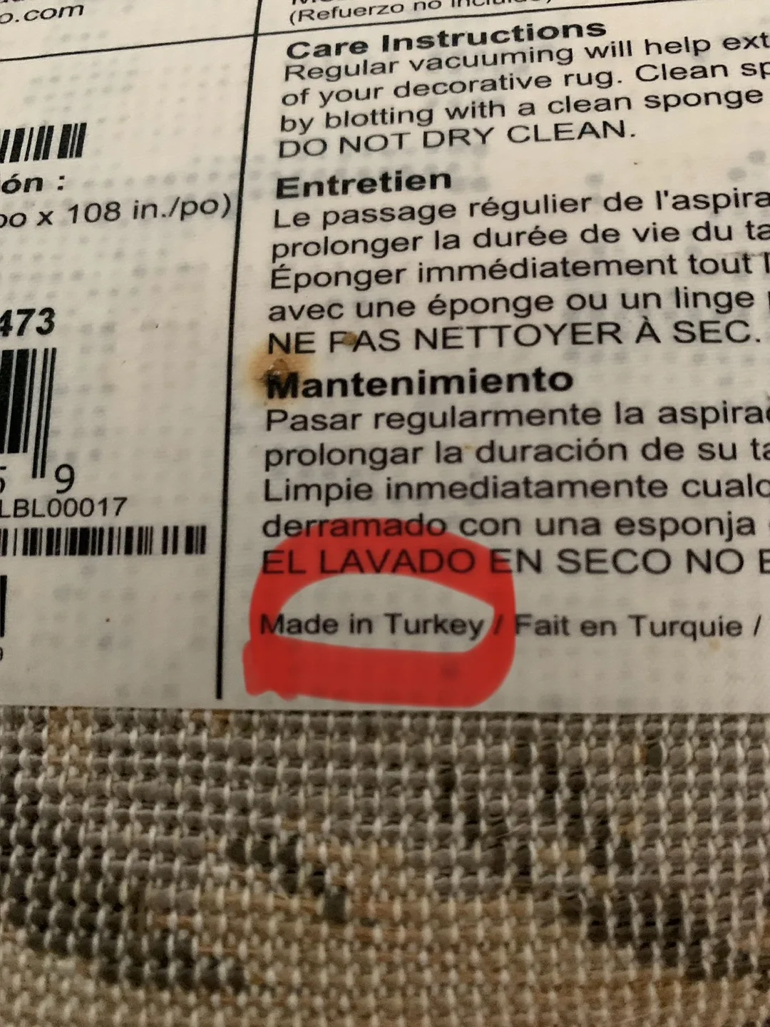 🇨🇦 large Carpet Art Deco Stratford Rug 78x108 in image indicator(5)