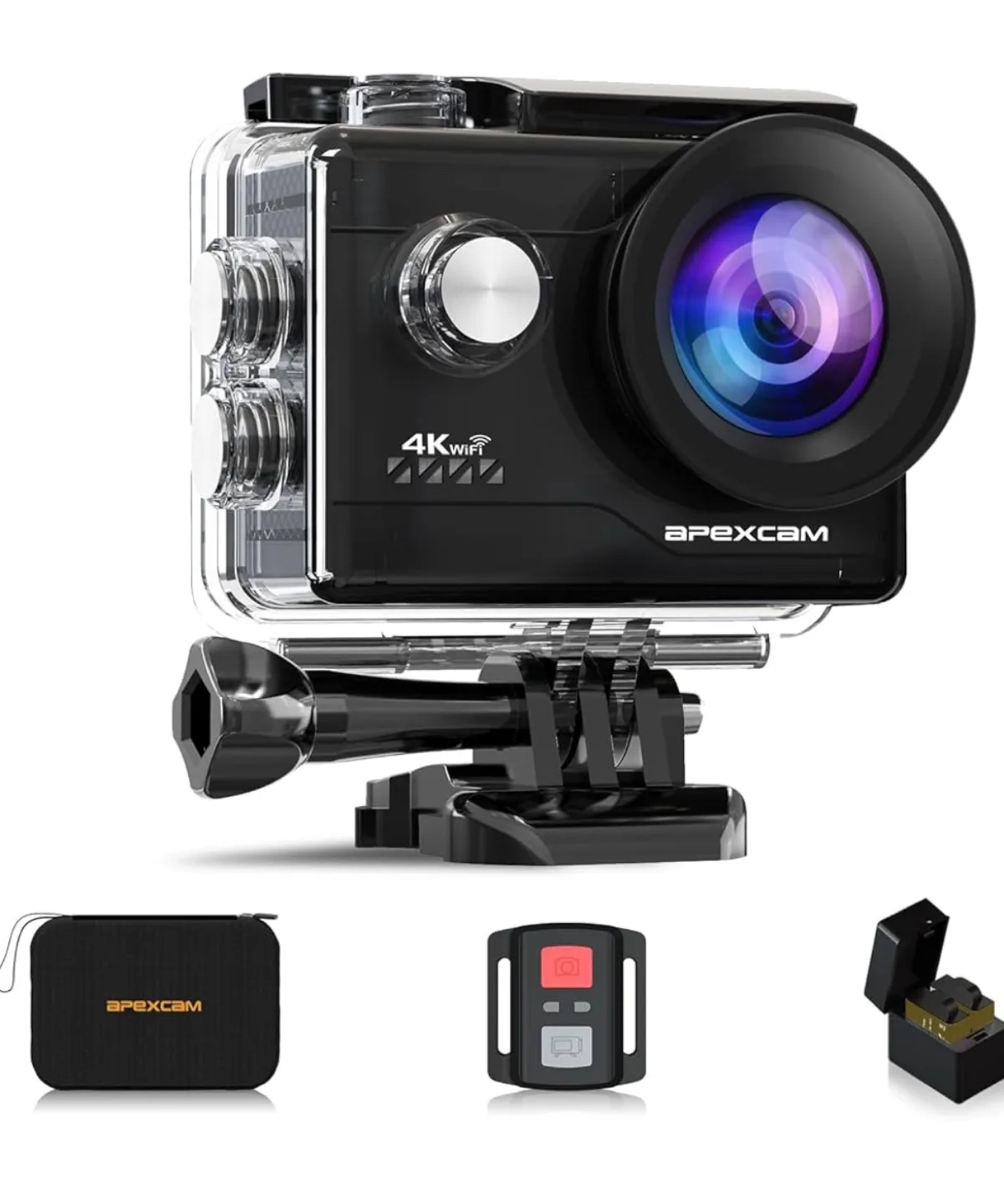 ApexCam M80Air 4K Action Camera - Like New! thumbnail