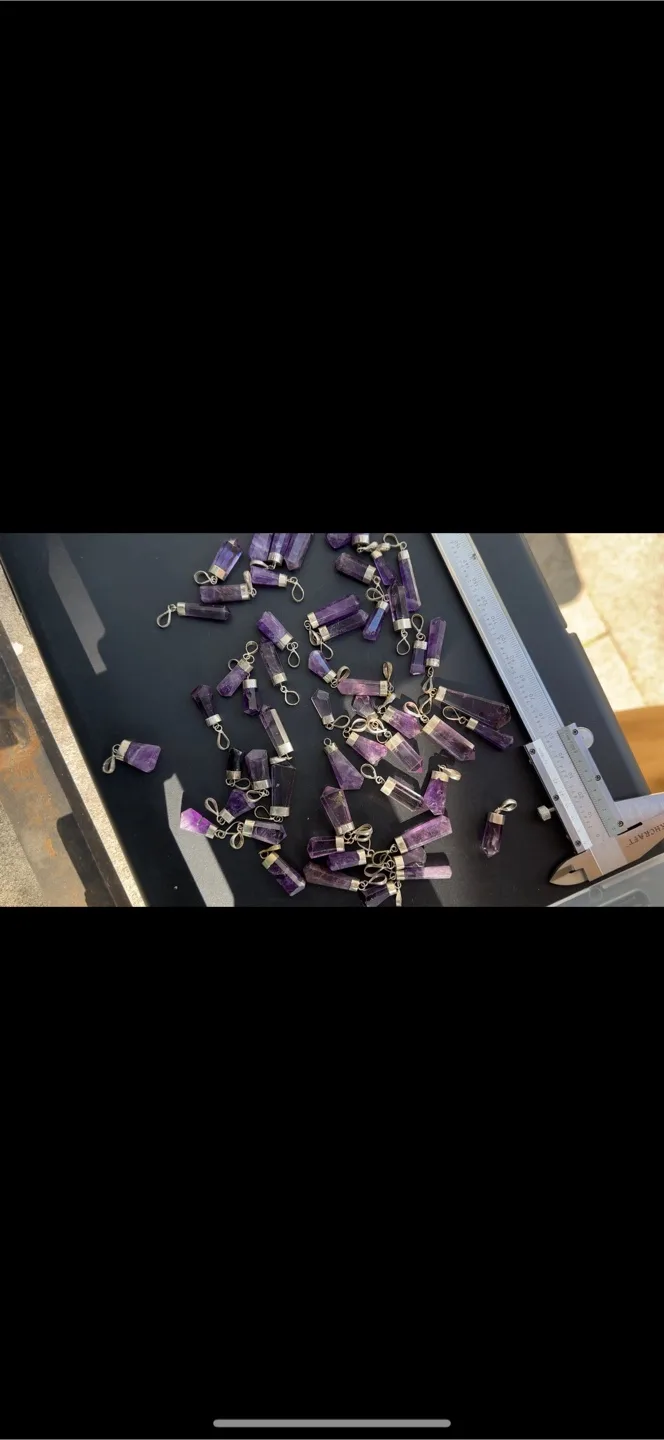 Amethyst Crystal Point Pendant image indicator(3)