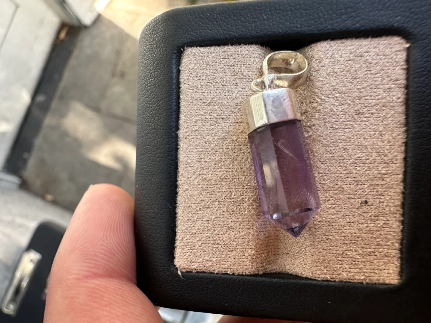 Amethyst Crystal Point Pendant image indicator(2)