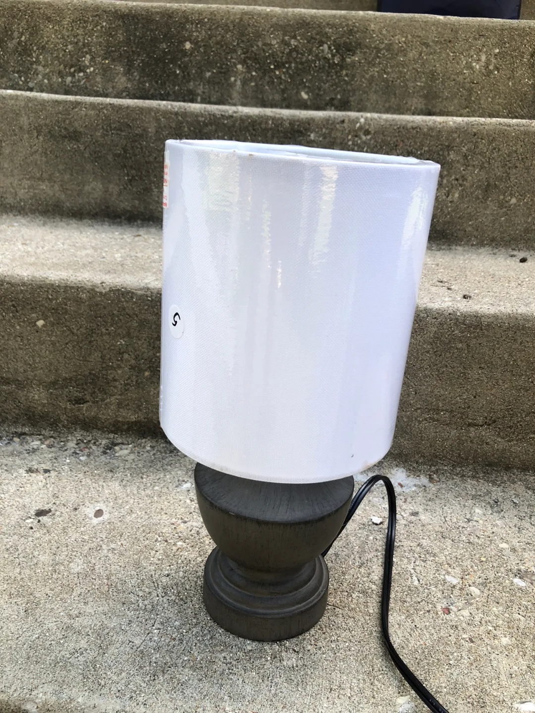 Table Lamp with White Shade thumbnail