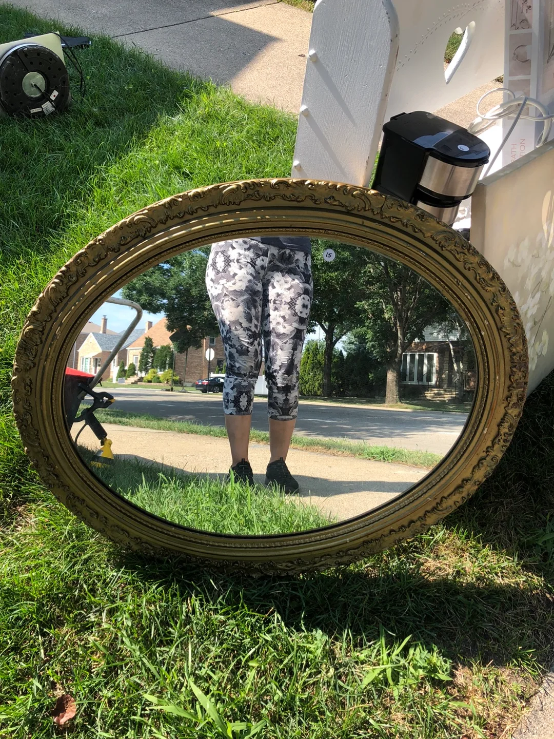 Oval Gold Ornate Mirror thumbnail