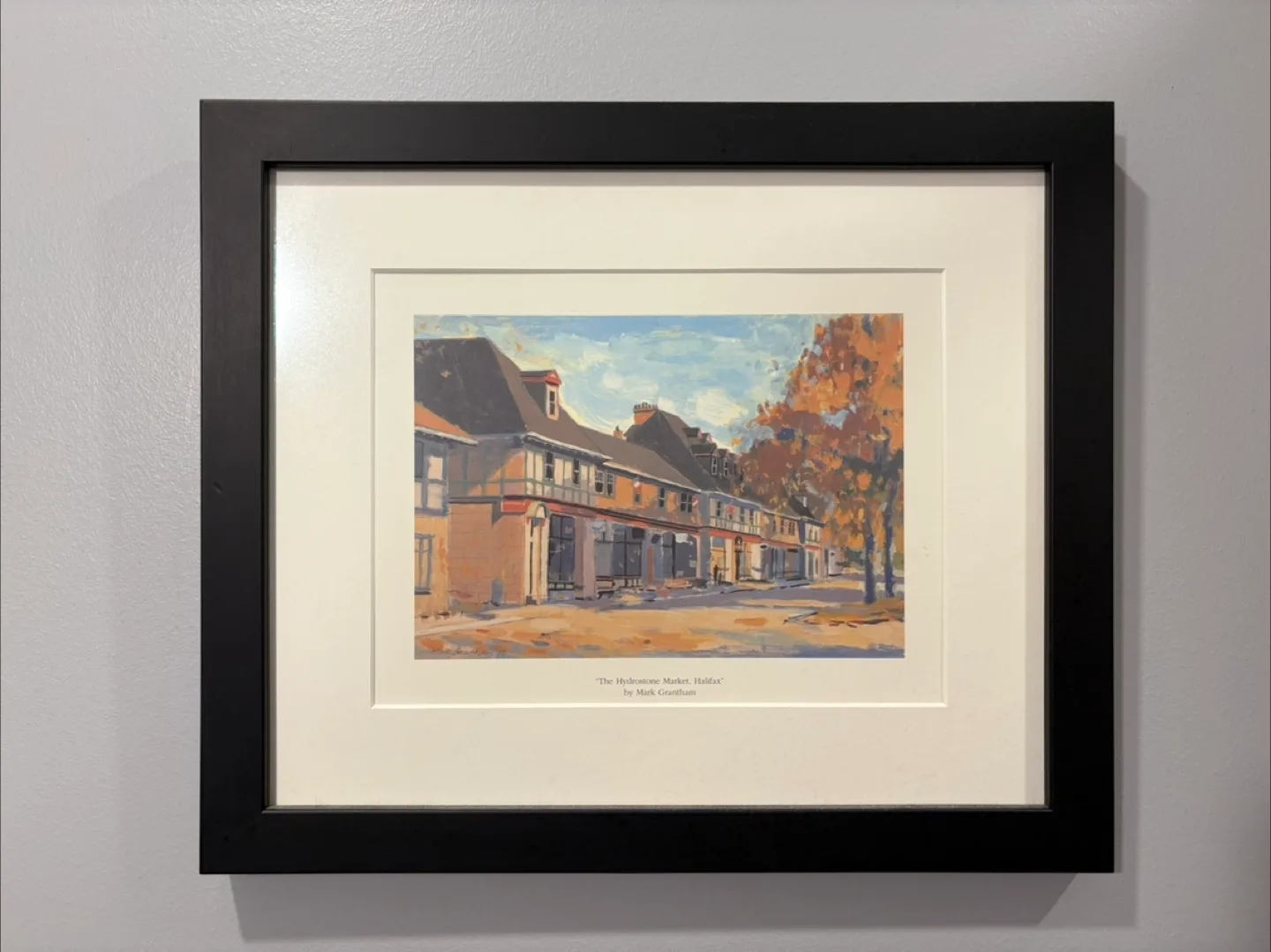 Hydrostone Market Halifax Streetscape Watercolour Print thumbnail