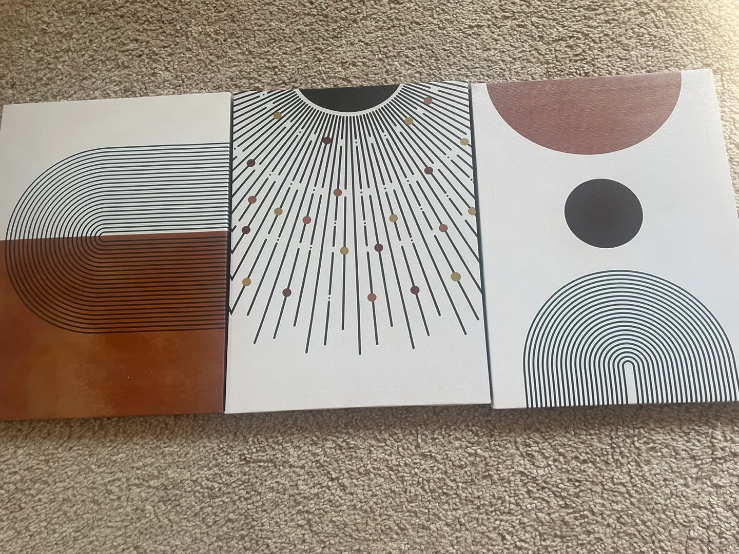 Set of 3 Geometric Wall Art Prints thumbnail