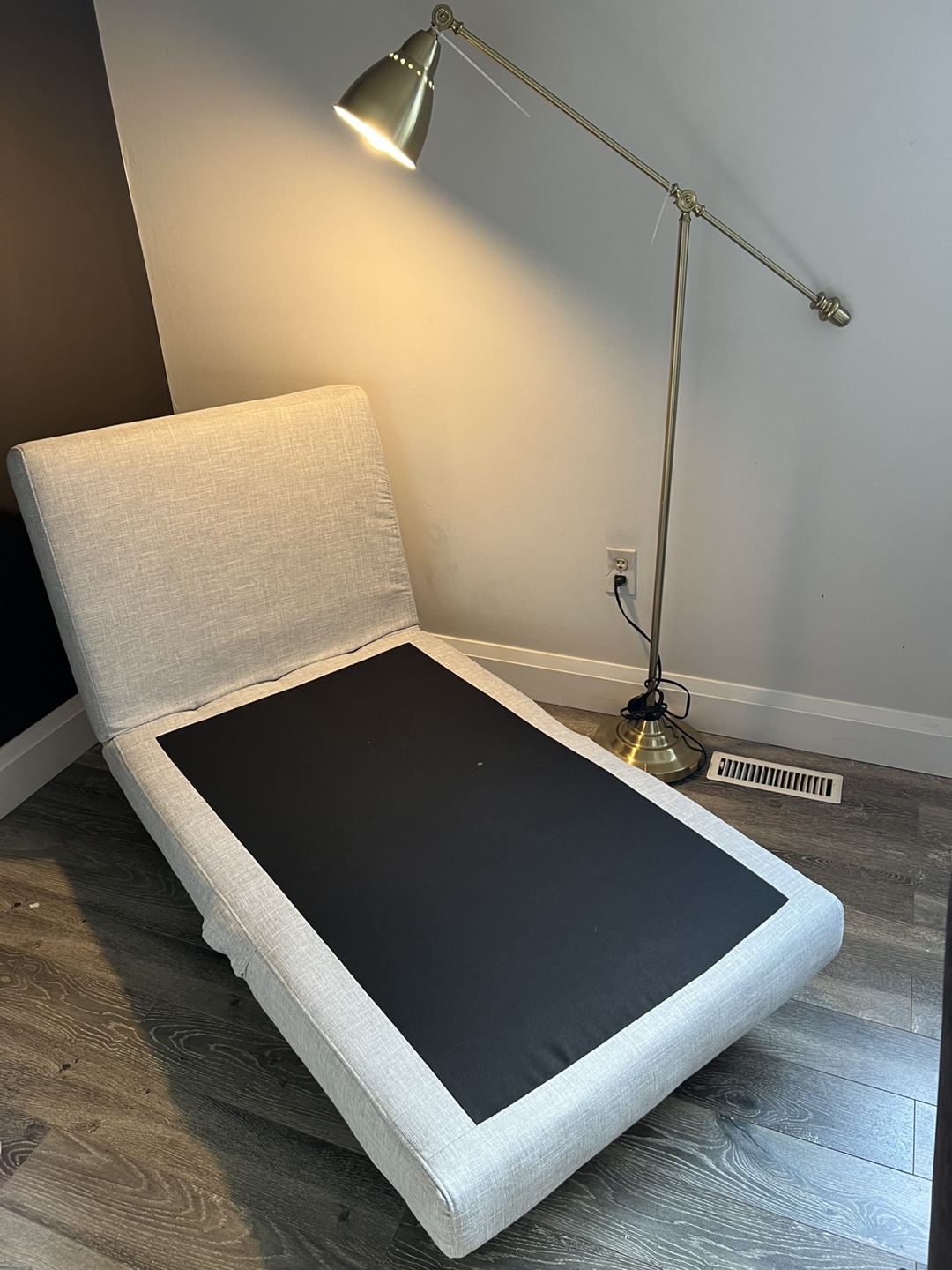 Grey Convertible Chair Bed - photo 3