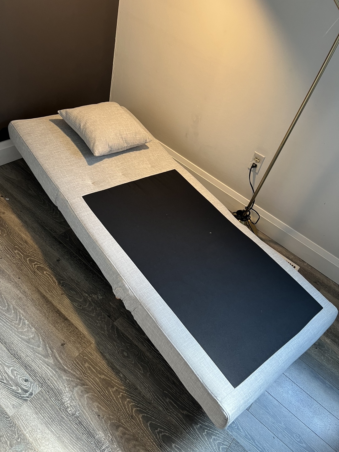Grey Convertible Chair Bed - photo 4