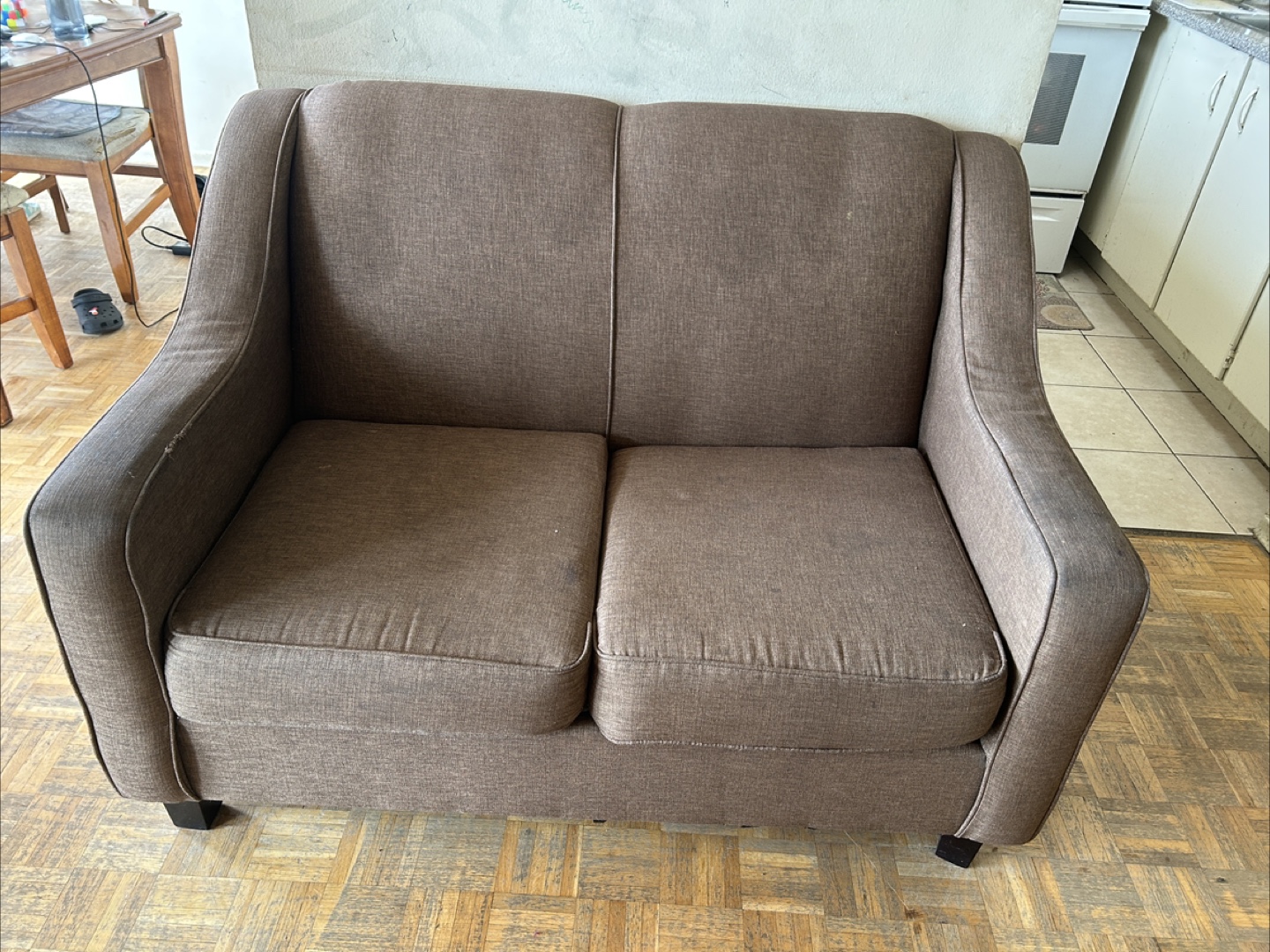 Brown Loveseat Sofa - photo 2