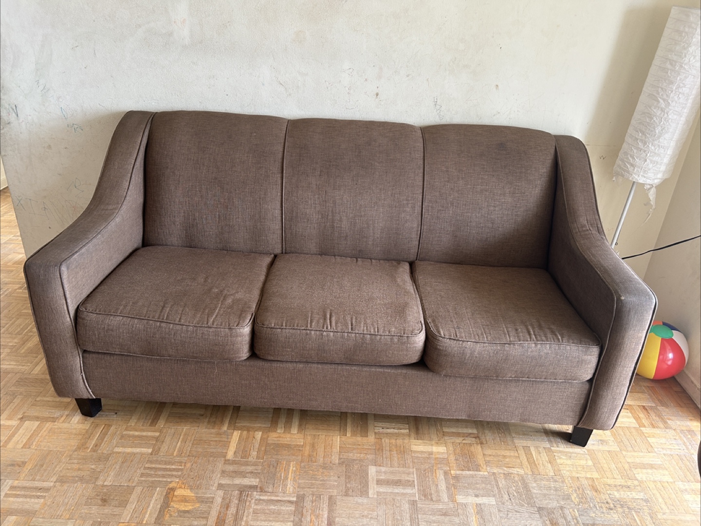 Brown Loveseat Sofa