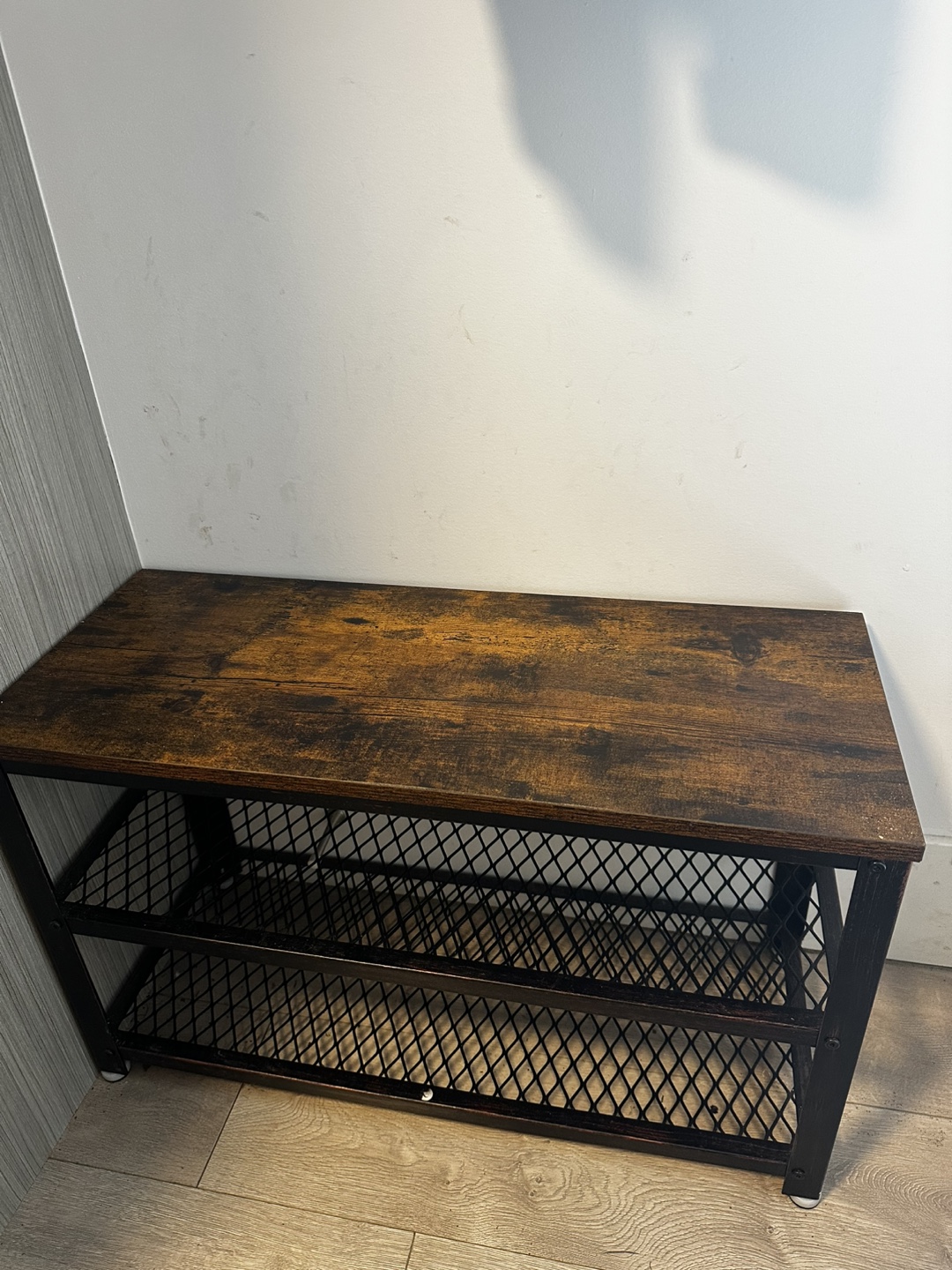Industrial Style Entryway Bench