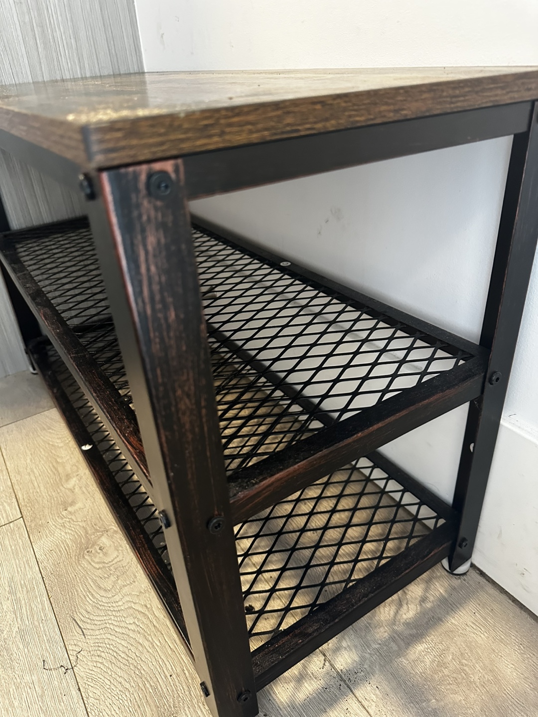 Industrial Style Entryway Bench - photo 2