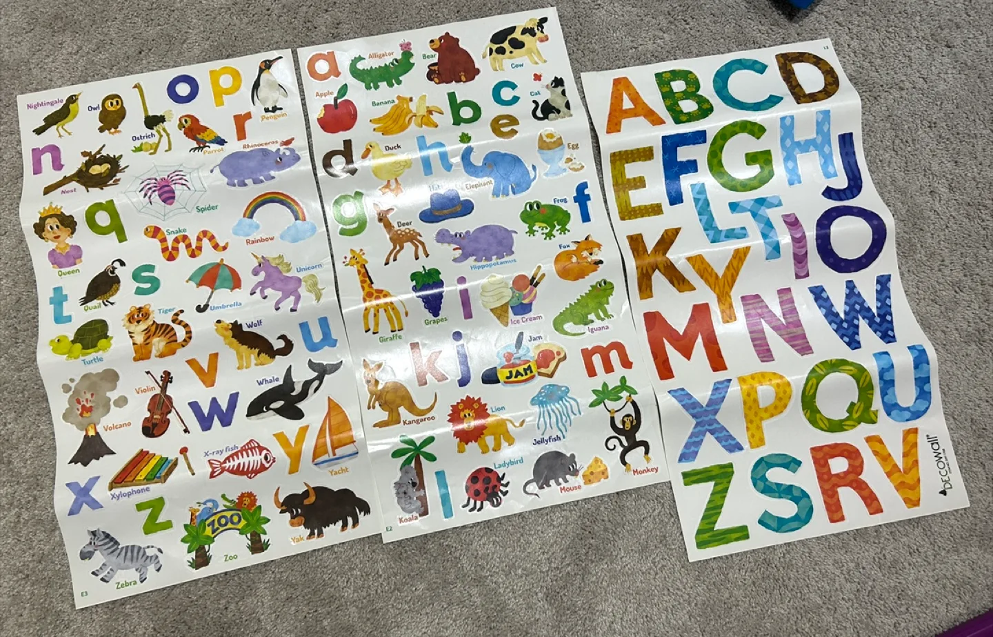 DECOWALL Alphabet removable wall stickers thumbnail