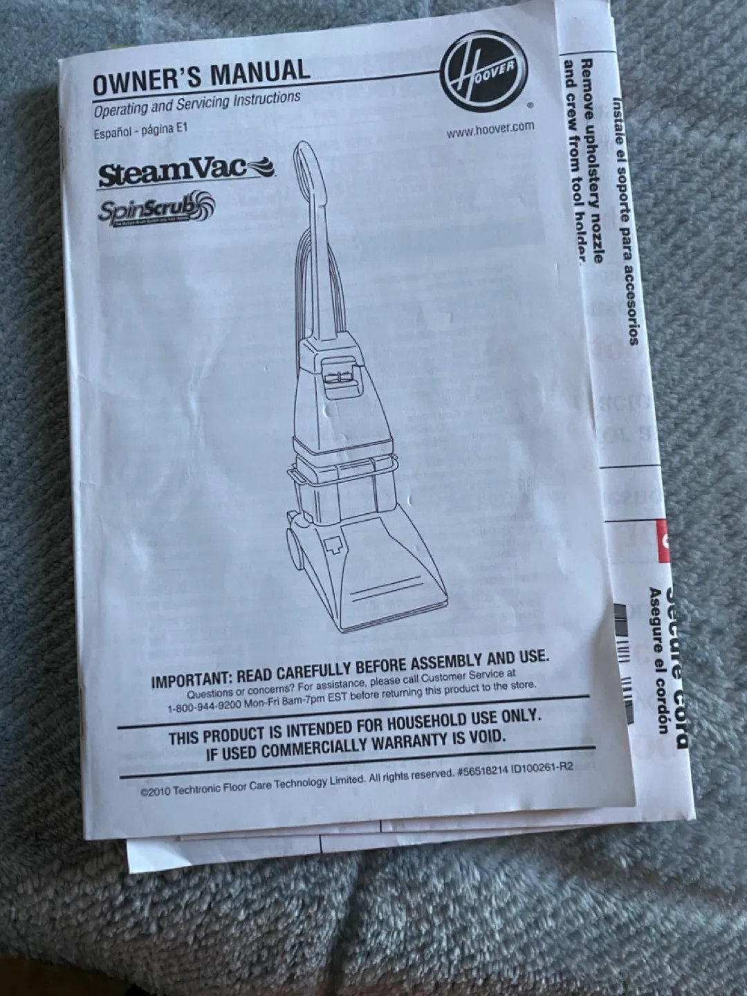 Hoover SteamVac SpinScrub Carpet Cleaner