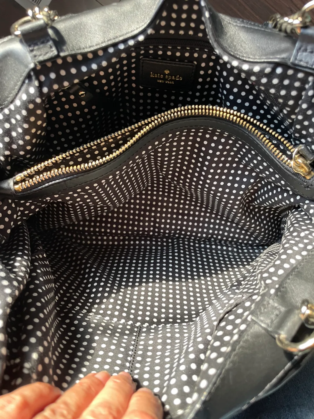 Kate Spade Black Quilted Tote Bag image indicator(5)