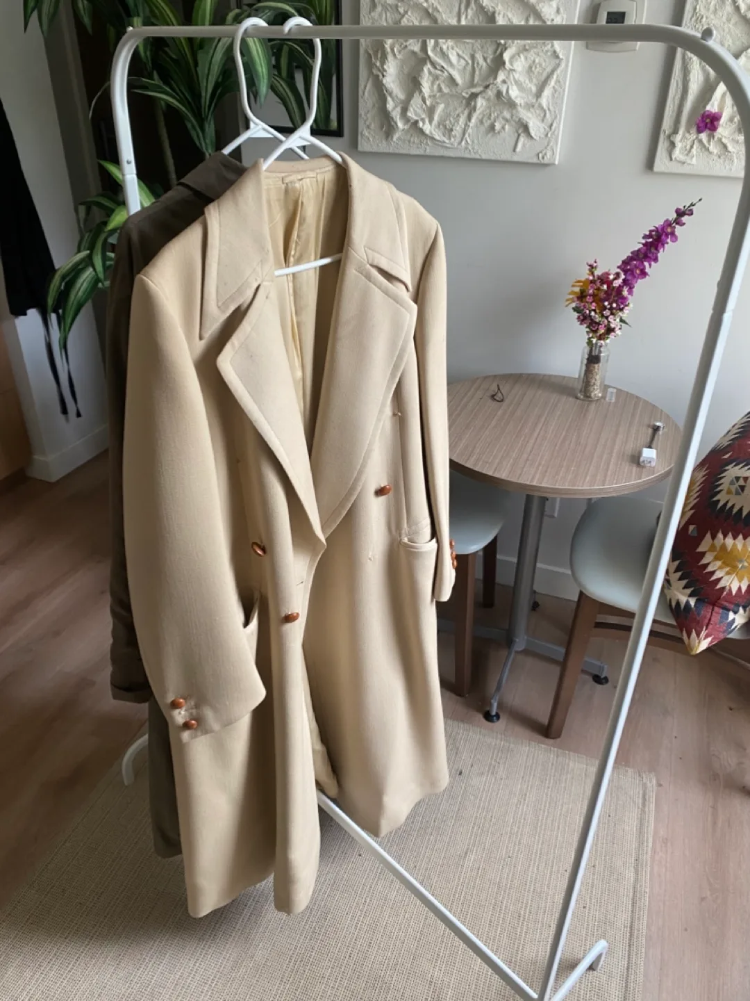 IKEA MULIG Clothes Rack - White thumbnail