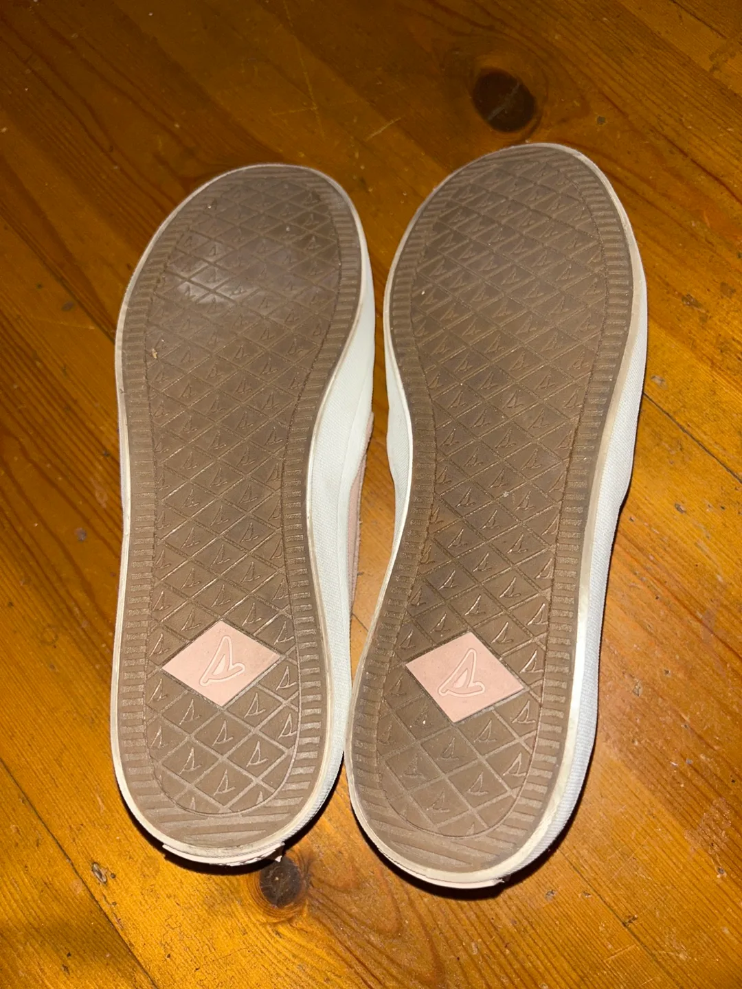 Sperry Women's Pink Metallic Slip-On Sneakers SZ 7.5 image indicator(3)