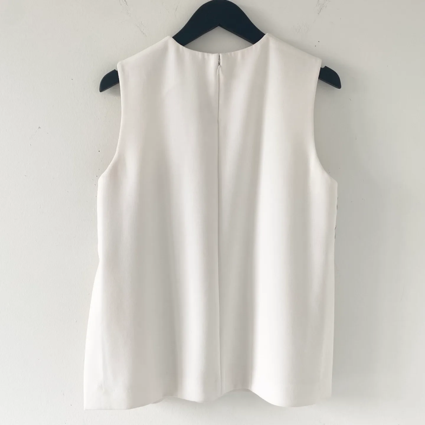 Alexander Wang Sleeveless Blouse w/ Silver Metal Trim image indicator(2)