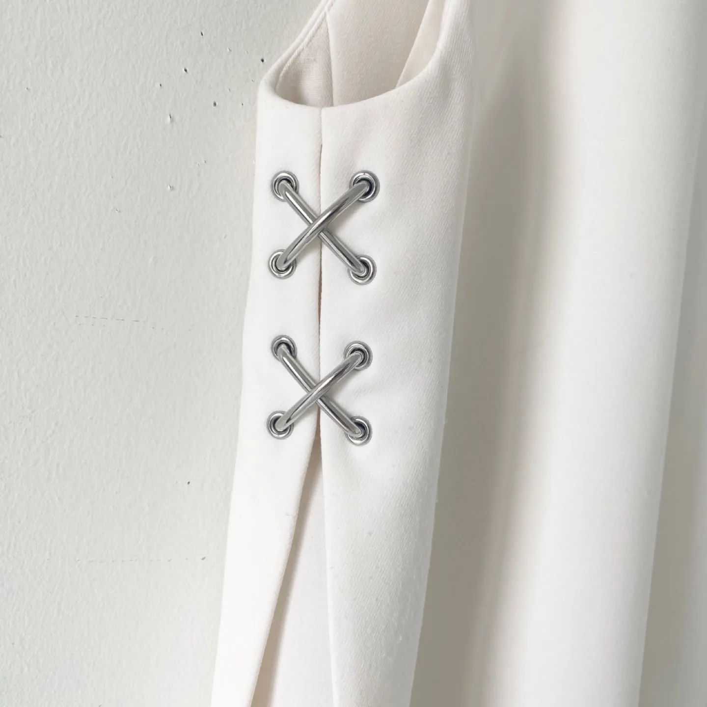 Alexander Wang Sleeveless Blouse w/ Silver Metal Trim image indicator(4)