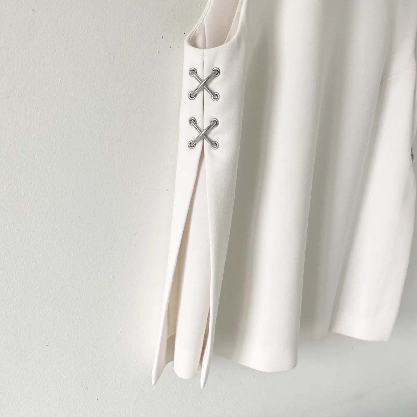 Alexander Wang Sleeveless Blouse w/ Silver Metal Trim image indicator(3)