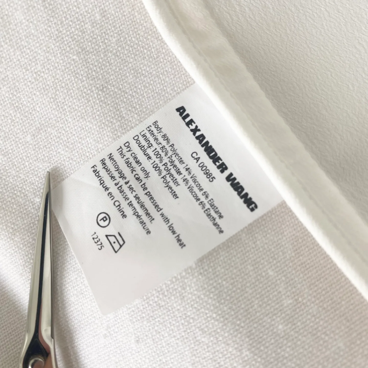 Alexander Wang Sleeveless Blouse w/ Silver Metal Trim image indicator(8)