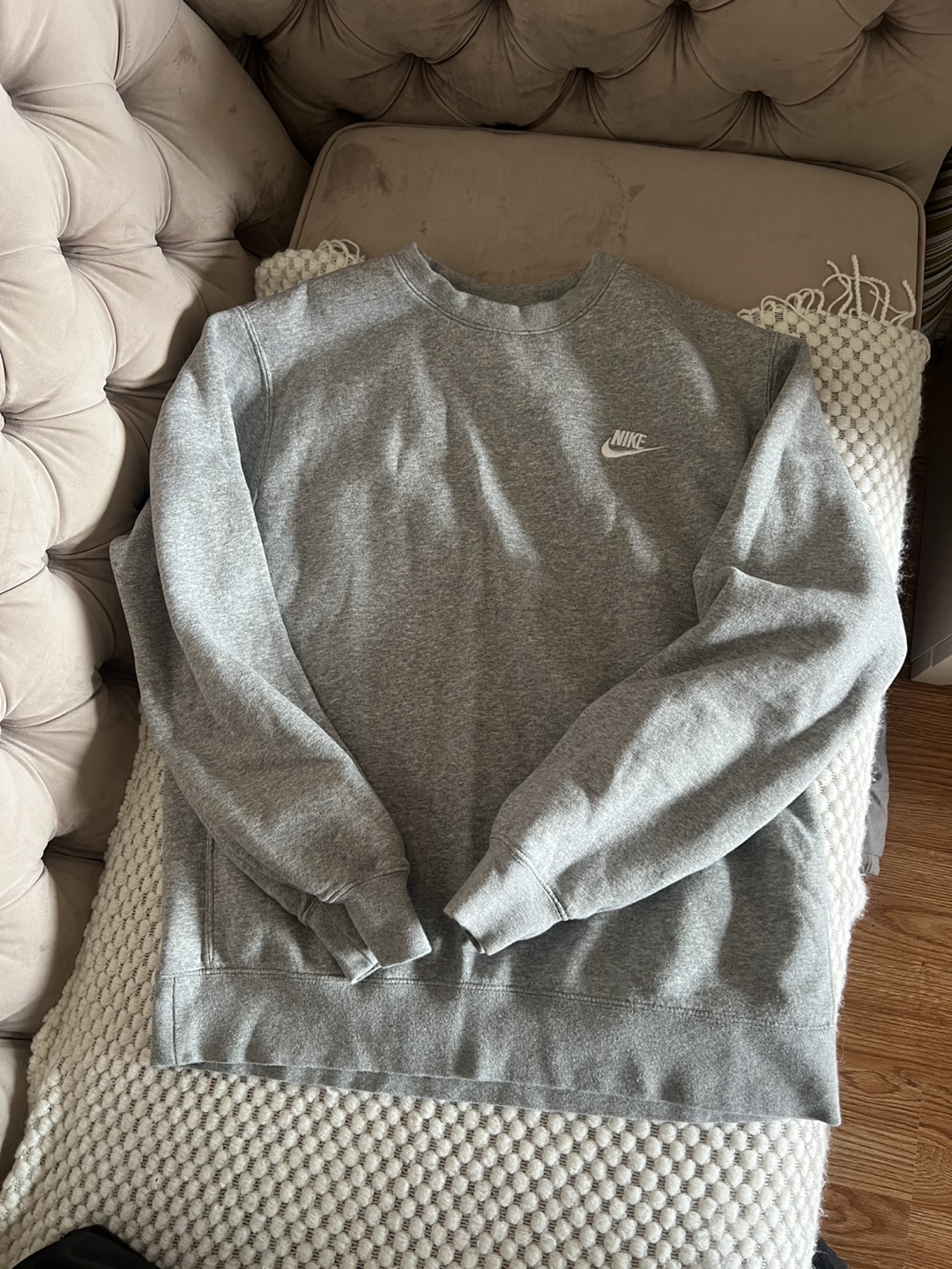 Nike Grey Crewneck Sweatshirt - Size M - photo 2