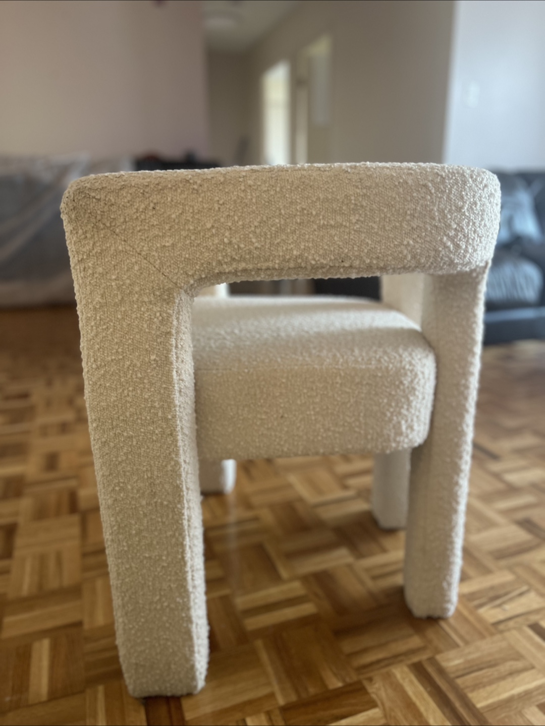 CB2 ivory arm chair - photo 4