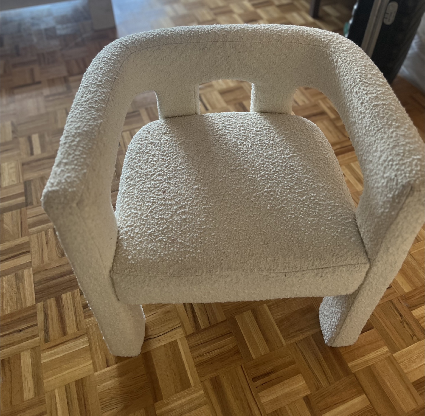 CB2 ivory arm chair - photo 3