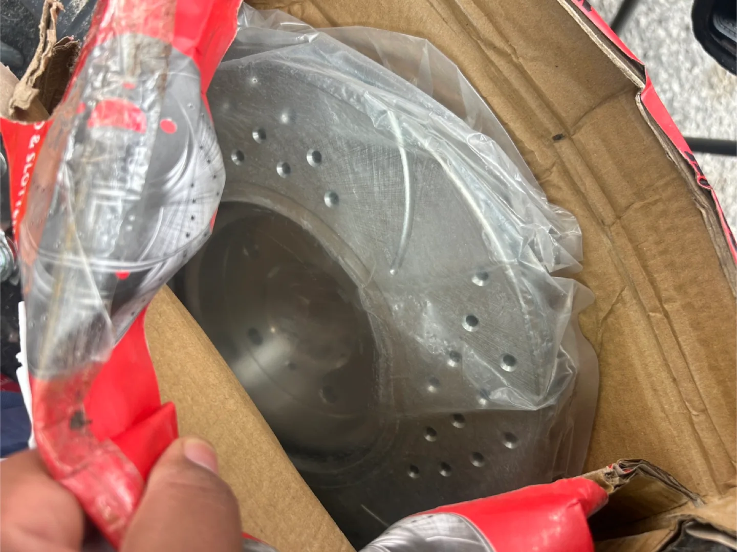 Drilled & Slotted Brake Rotors and brake Pads thumbnail