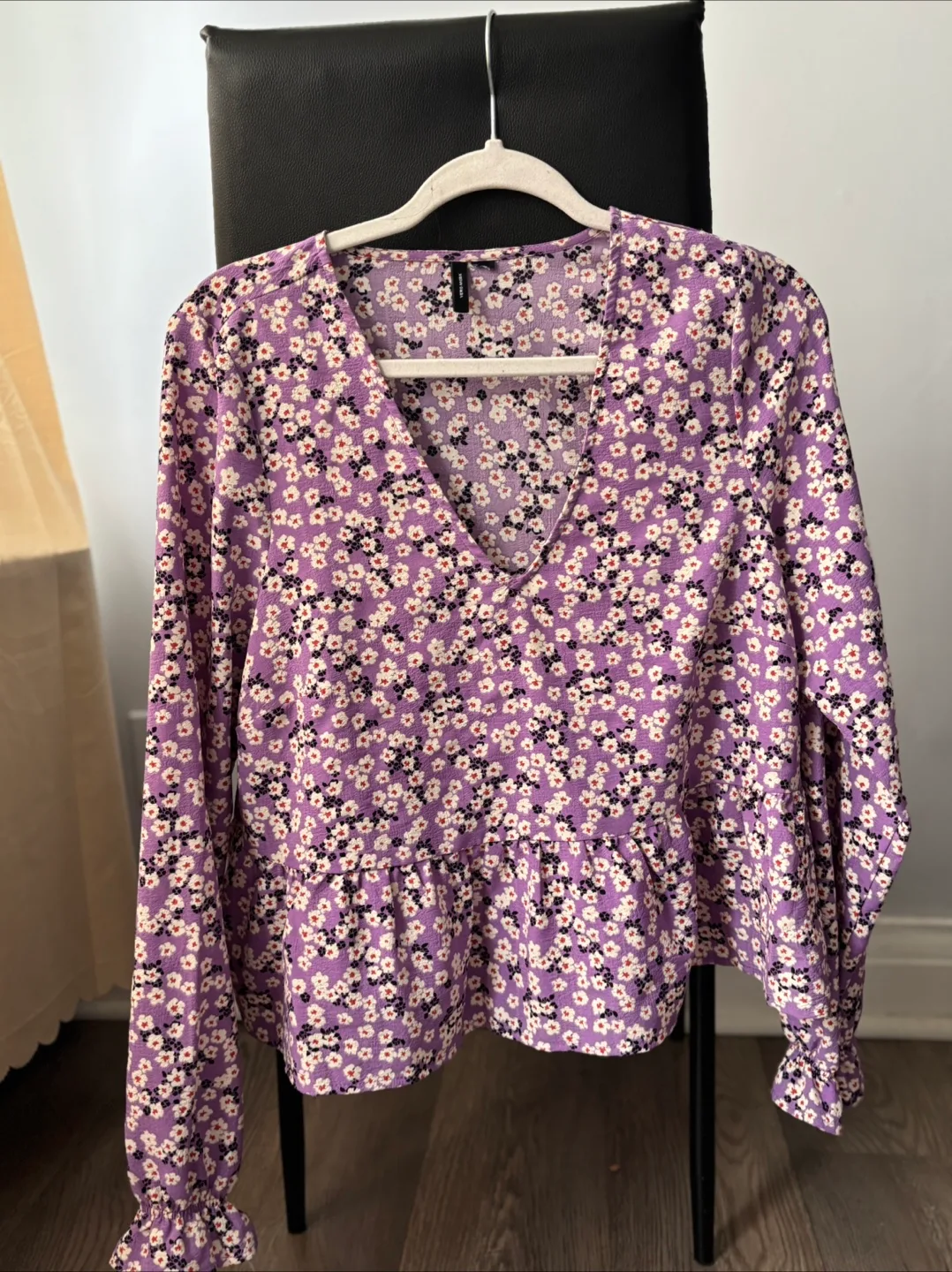 Purple Floral Blouse thumbnail