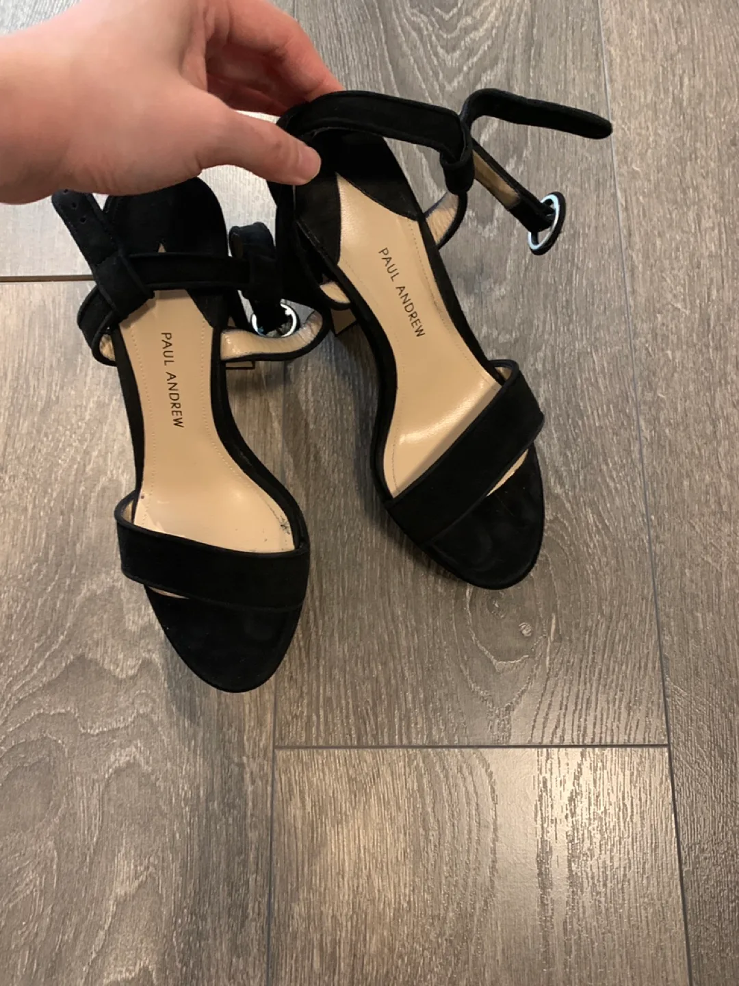 Paul Andrew Stanton Suede Platform Sandals - Size 36.5 image indicator(3)