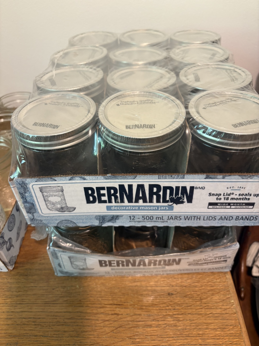 Bernadin Mason Jars mixed sizes