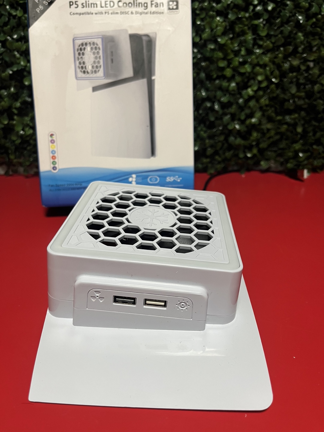 PS5 Slim LED Cooling Fan - Like New! - photo 4