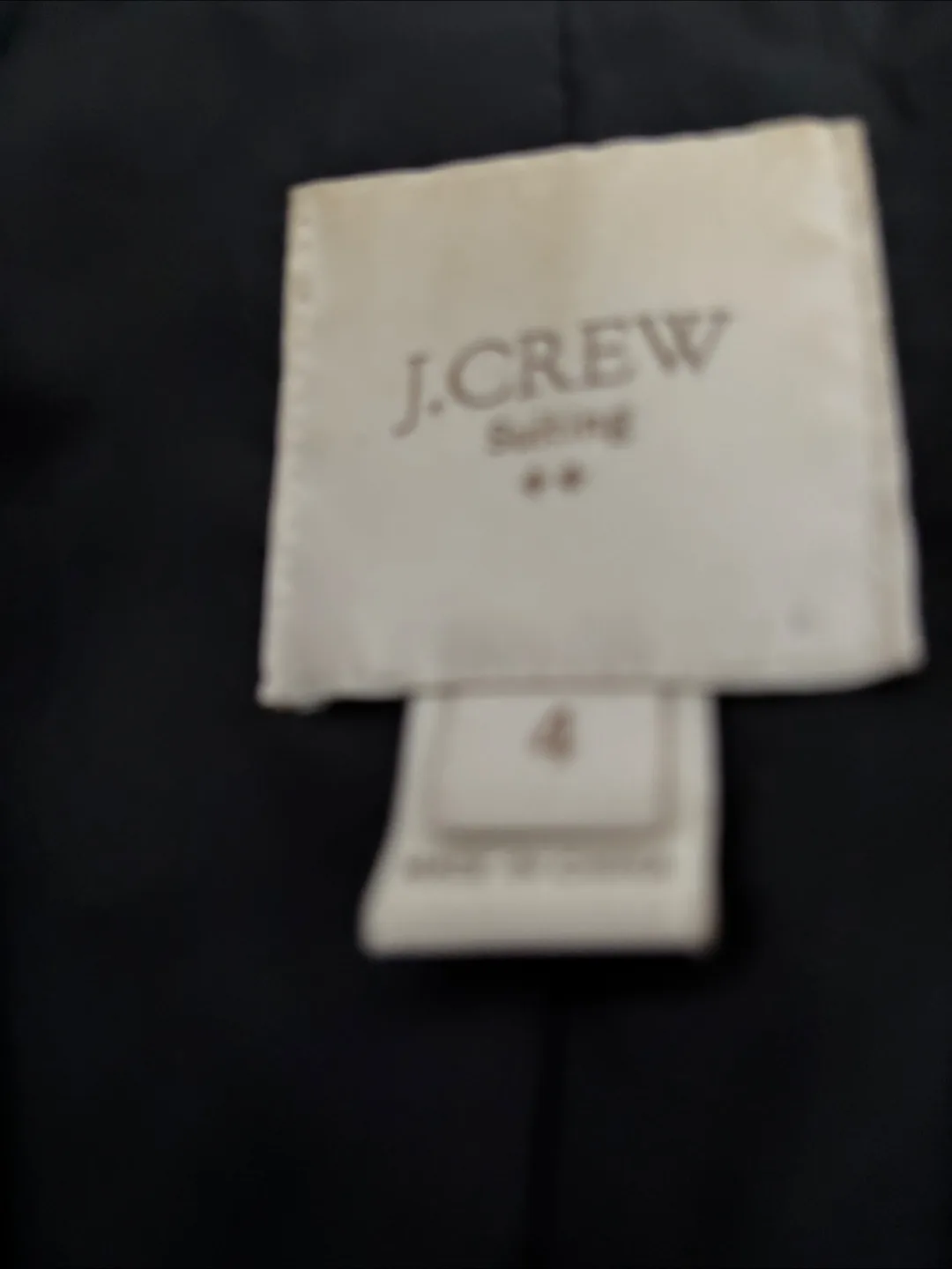J.Crew Black Skirt Suit - Size 4 image indicator(2)