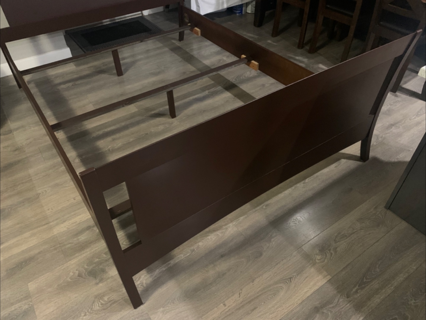 Brown queen Wooden Bed Frame - photo 5