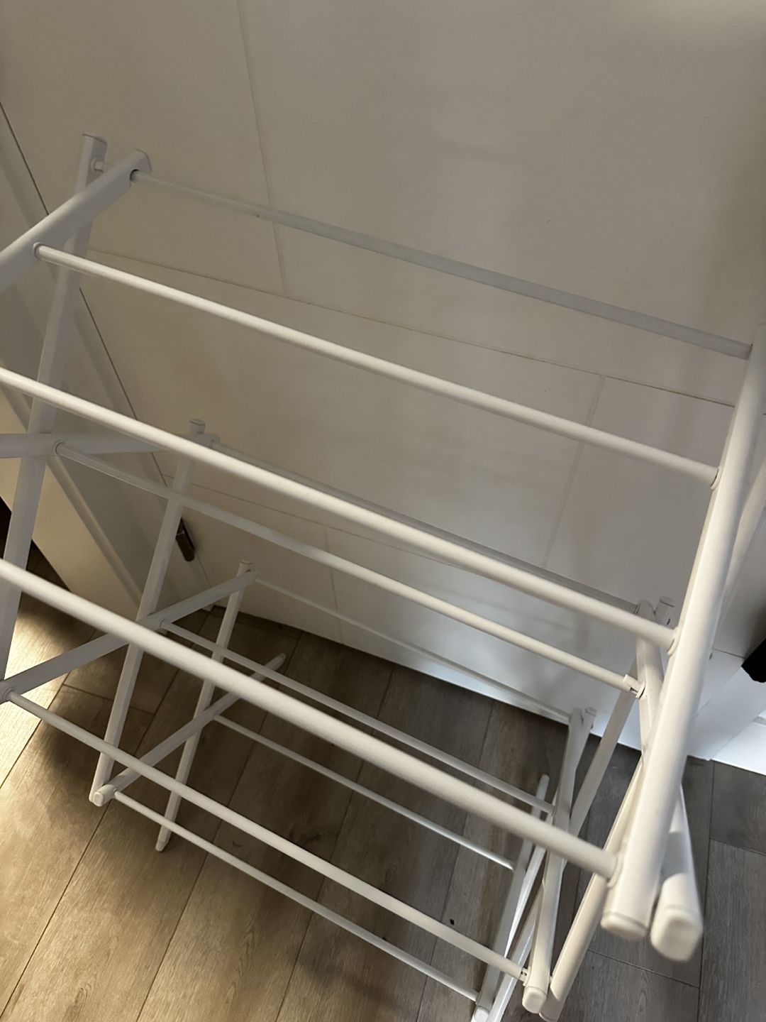 White Clothes Drying Rack - photo 2