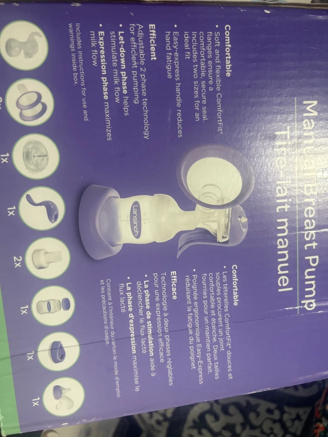Lansinoh Manual Breast Pump - New in Box! image indicator(3)
