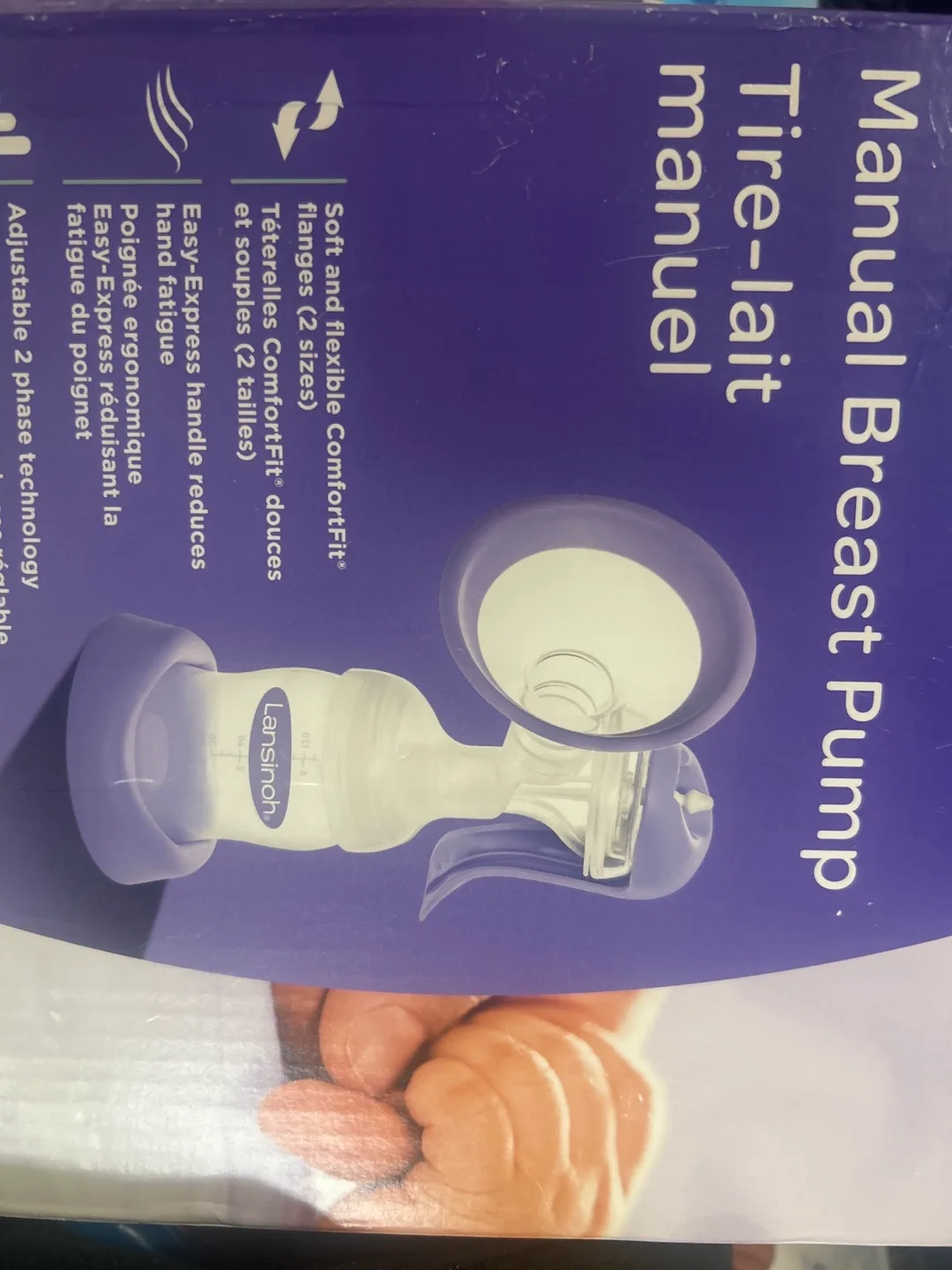 Lansinoh Manual Breast Pump - New in Box! thumbnail