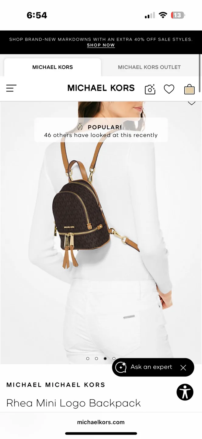 Michael Kors Rhea Mini Logo Backpack image indicator(5)