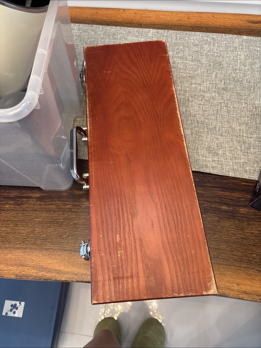 BBQ Grill Utensil Set in Wood Case - photo 2