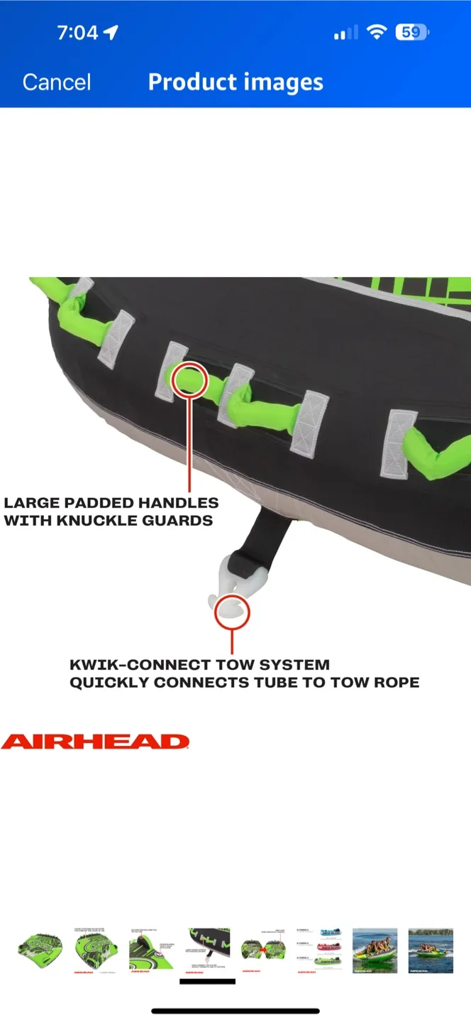 Airhead G-Force 4 Rider Towable Tube image indicator(3)