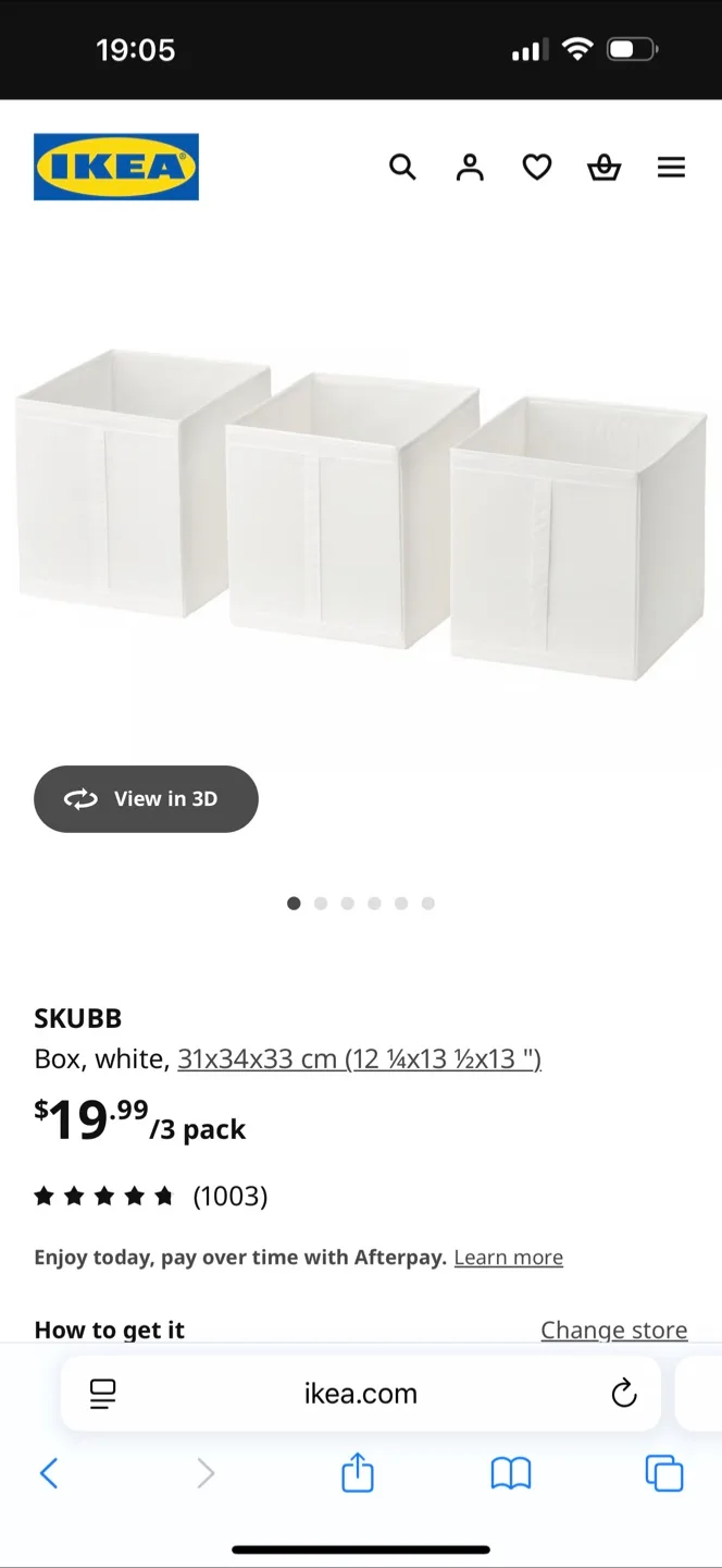 IKEA SKUBB White Box - 3 Pack thumbnail