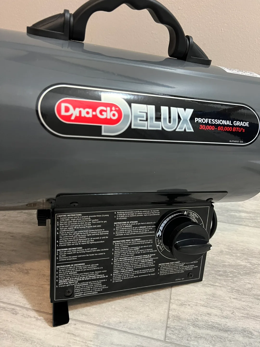 NEW Dyna-Glo Propane Air Heater, 30K-60K BTU image indicator(7)