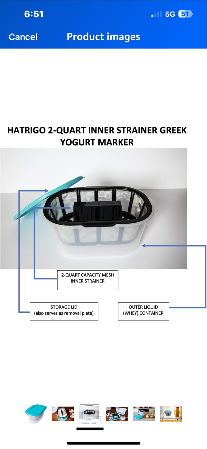 HATRIGO 2-Quart Greek Yogurt Maker - photo 5