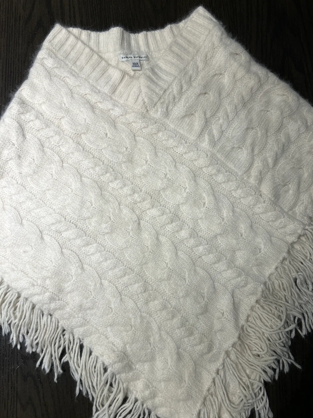 Banana Republic XS/S Cream Poncho thumbnail