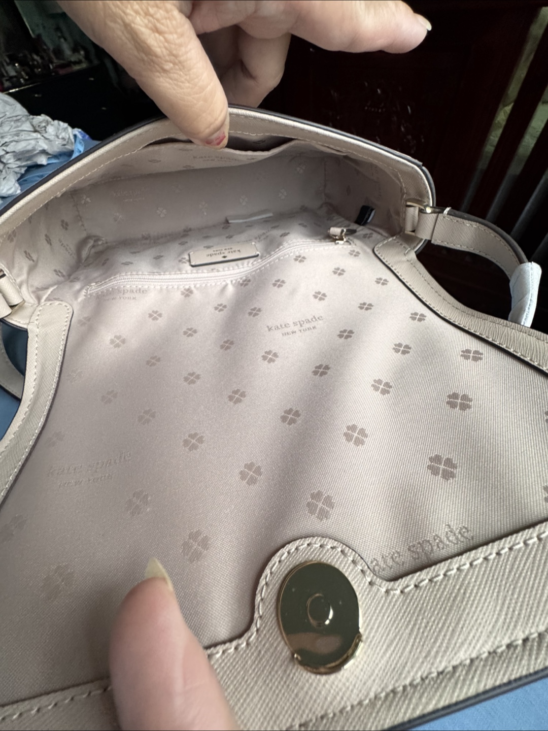 Kate Spade Crossbody Bag - Pale Vellum - photo 3