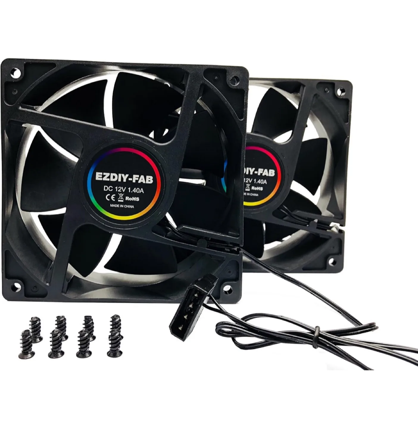 Cooling Fan FFC1212DE 12V DC 4-Pin thumbnail