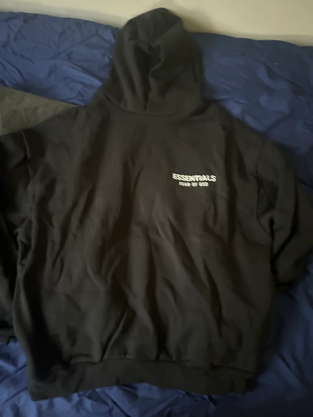 Essentials Fear of God Black Hoodie thumbnail