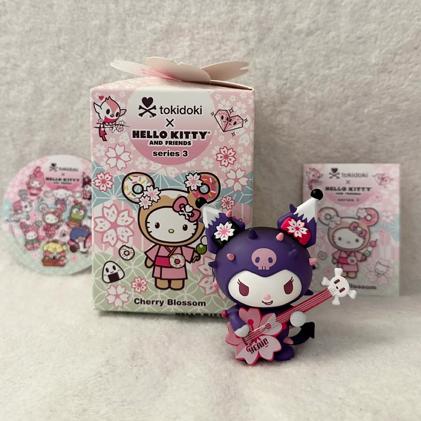 Tokidoki Hello Kitty figurine blind box- Kuromi playing guitar thumbnail