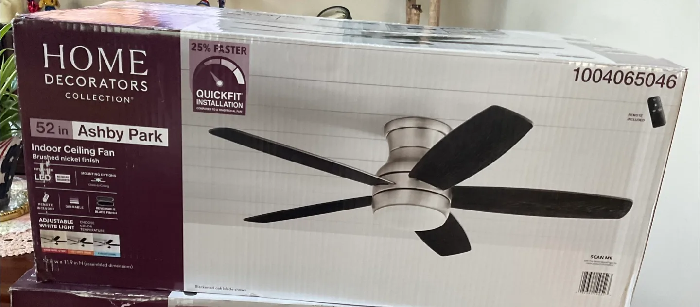 Ashby Park 52 in. LED Brushed Nickel Ceiling Fan thumbnail